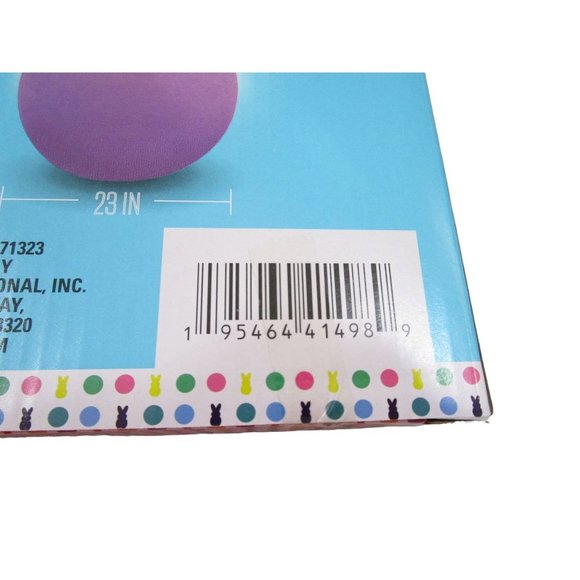 Purple Easter Bunny Inflatable Peep New In Box 4ft Tall Solid Pastel Color - Picture 10 of 12